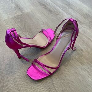 Pink Metallic High Heels
